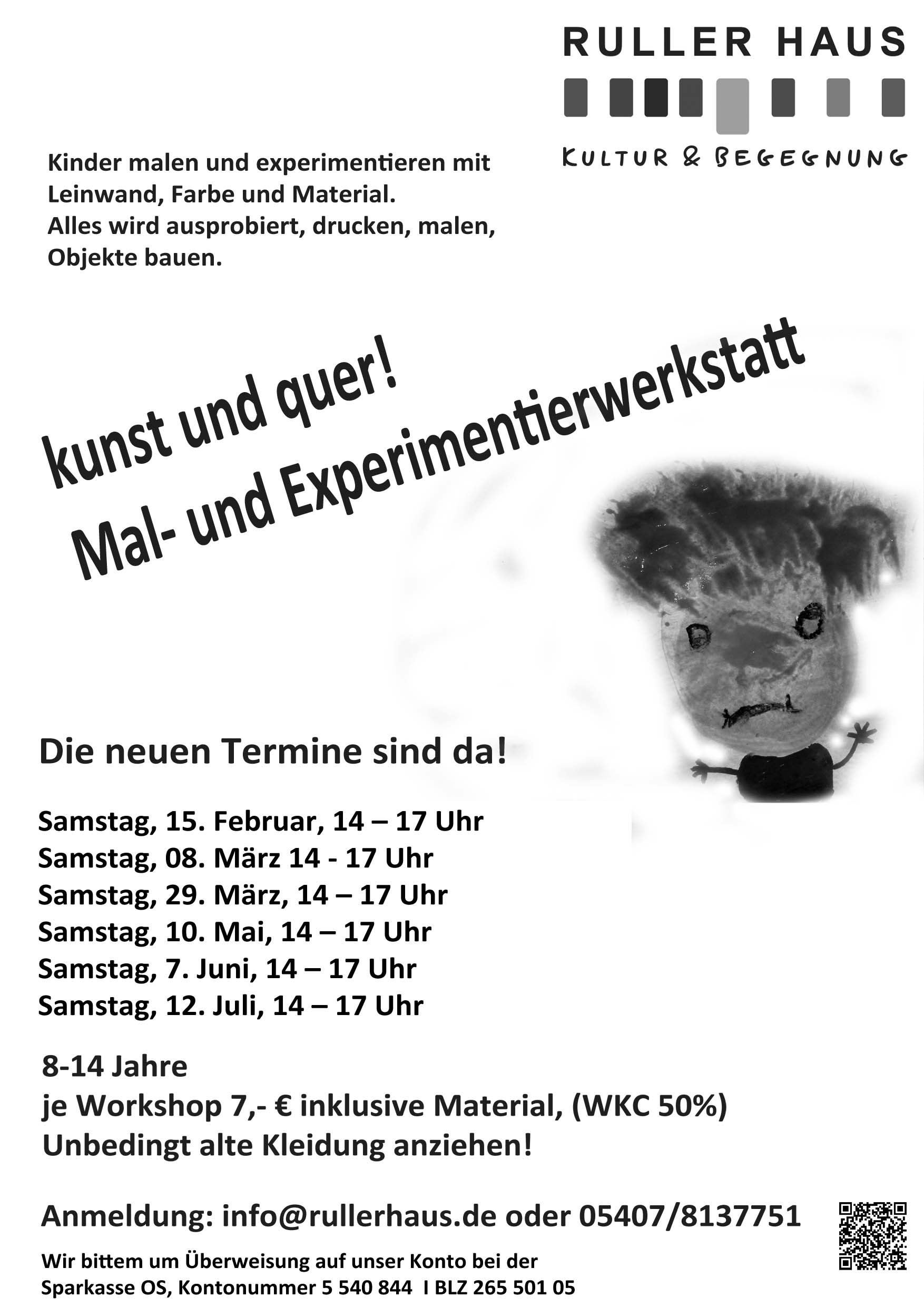 Flyer sw A 5 kunst und quer sm